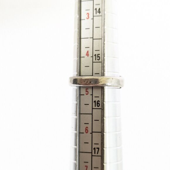 VTG 60's BELL TRADING POST Sterling Silver Green Turquoise Navajo Ring Sz 4-3/4 - Picture 6 of 7